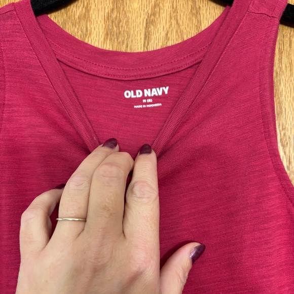 Old Navy Girls Raspberry Sleeveless Jersey Dress – Size M (8) - Picture 2 of 4